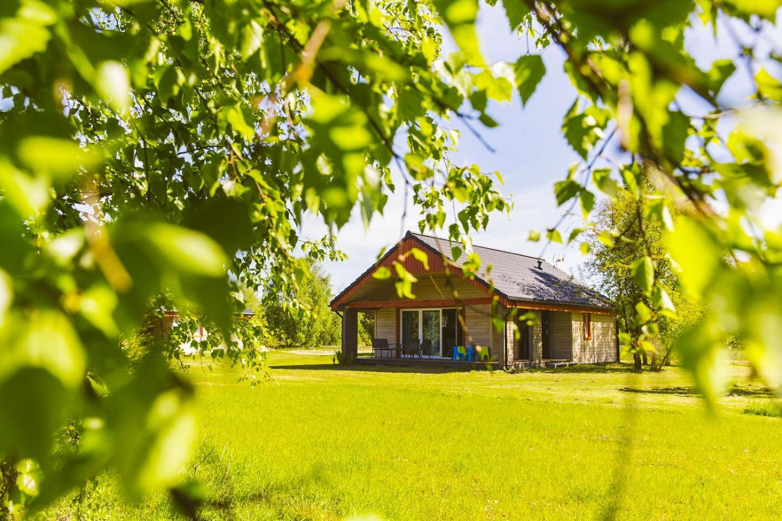 Вилла Surf Domki Habenda Z Sauna Ogrodowa Sarbsk Экстерьер фото